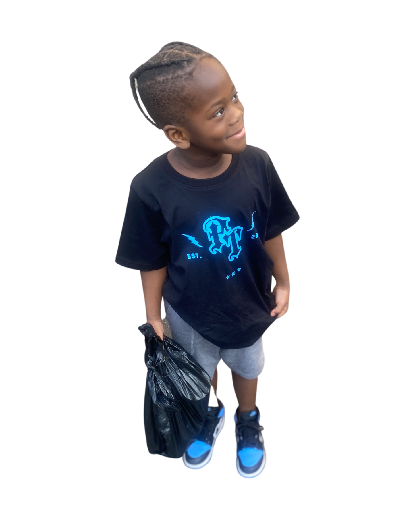 Kids Push Thru Monogram Tee